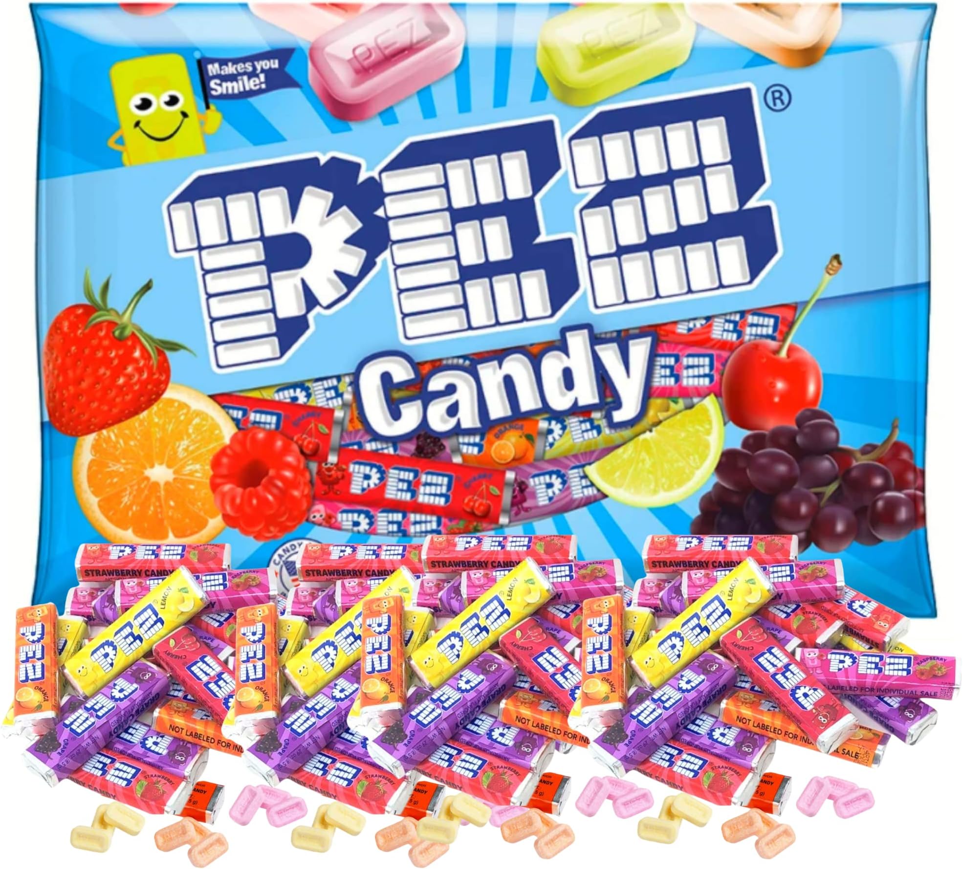 PEZ Candy Refill Rolls, 11 oz Variety Bag (approx 35 Full Rolls in a bag) by Darice