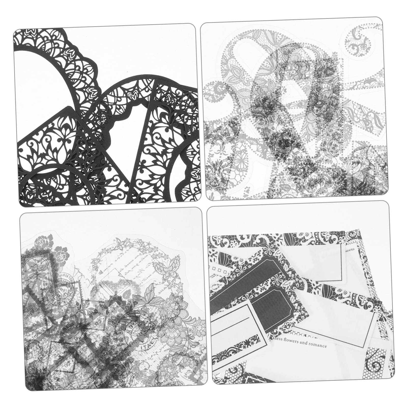ARTIBETTER 3 Sätze Scrapbook Papier Aufkleber Selbstklebende Sticker Für Tagebuch Planer Scrapbooking Und Diy Dekoration Designs Für Projekte 100 Stück * 3