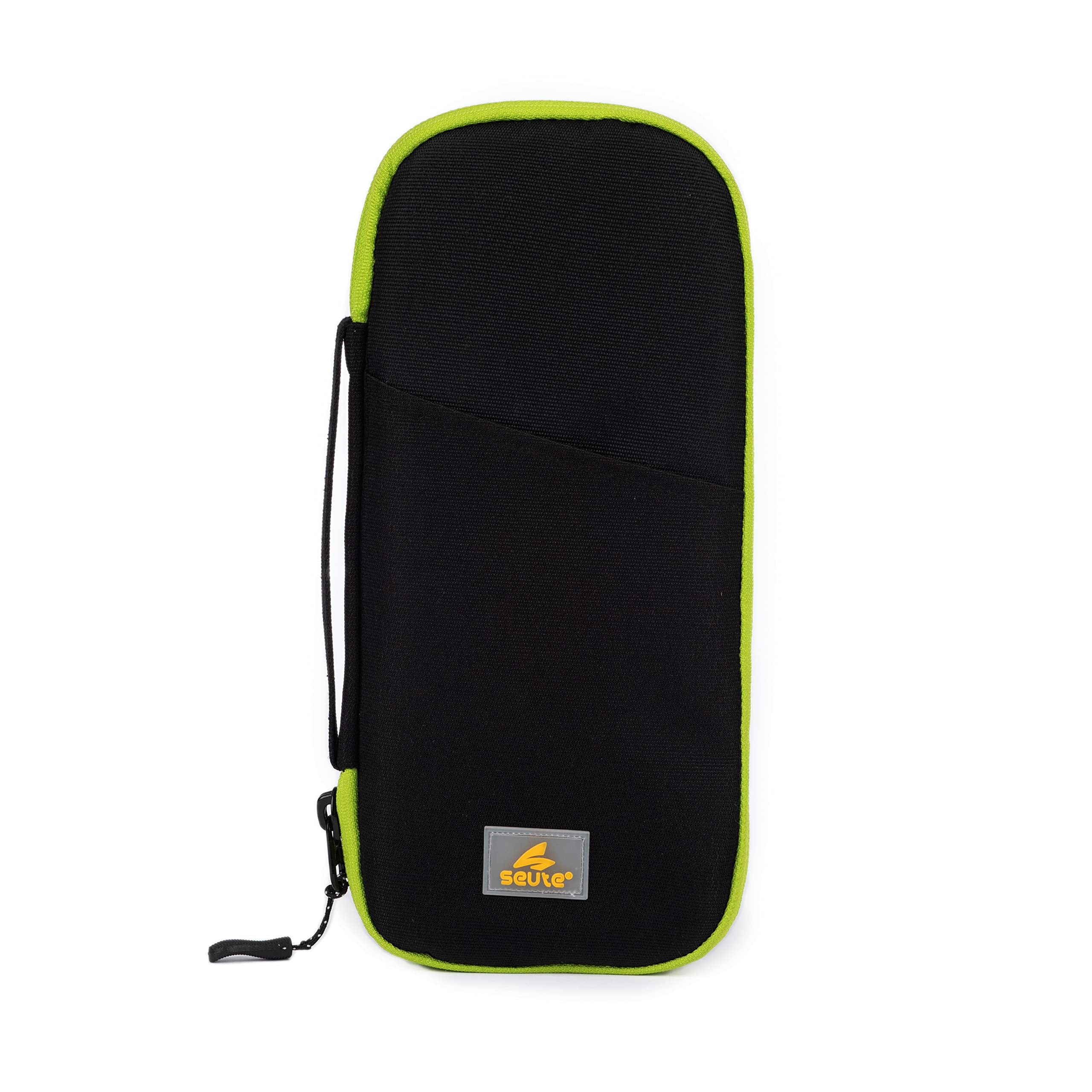 Passport Cover Travel Passport and Card Holder & Wallet Organiser for Case for Credit Debit Card Ticket Coins Currency Boarding. (Black)