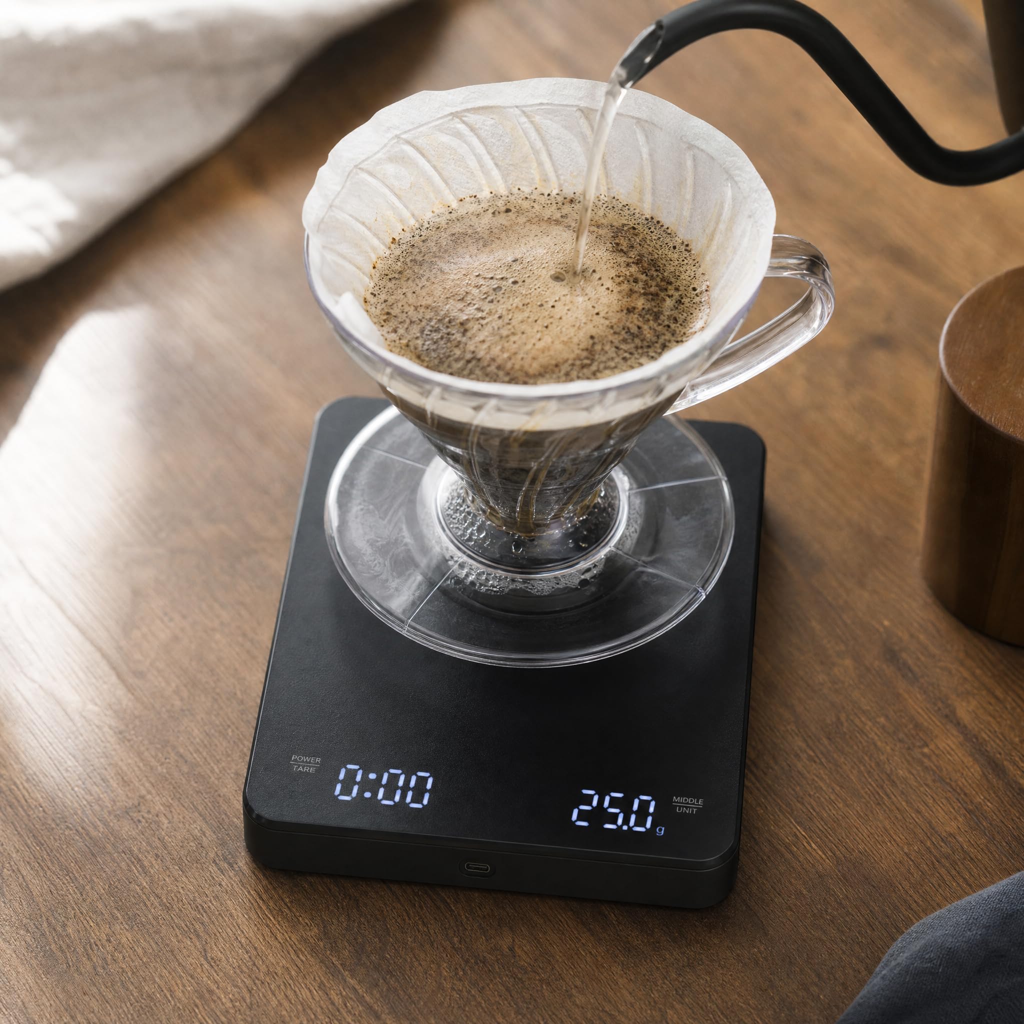 Báscula para Café, Cocina Electrónica, x35 3kg/0.1g con alfombrilla