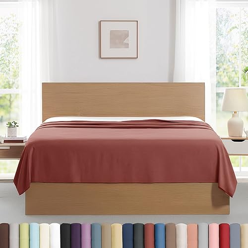 Vista 8 de Southshore Fine Living, Inc. Paquete de 2 sábanas encimeras de tamaño individual, sábanas blancas de 66 x 96 pulgadas, sábana superior individual