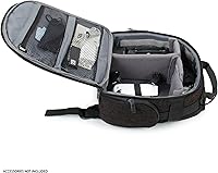 Vista 4 de USA Gear Mochila compacta para drones – Funda para dron cuadricóptero RC compatible con DJI Mini 4K, DJI Mini 3, AVIALOGIC, Controller y más Negro