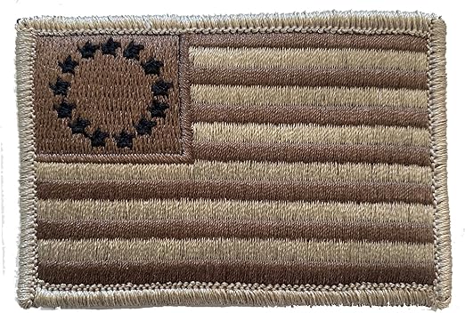 Tactical Betsy Ross Flag Patch (Atacs-Tan)