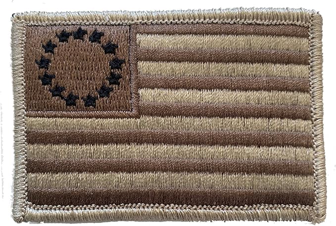 Tactical Betsy Ross Flag Patch (Atacs-Tan)
