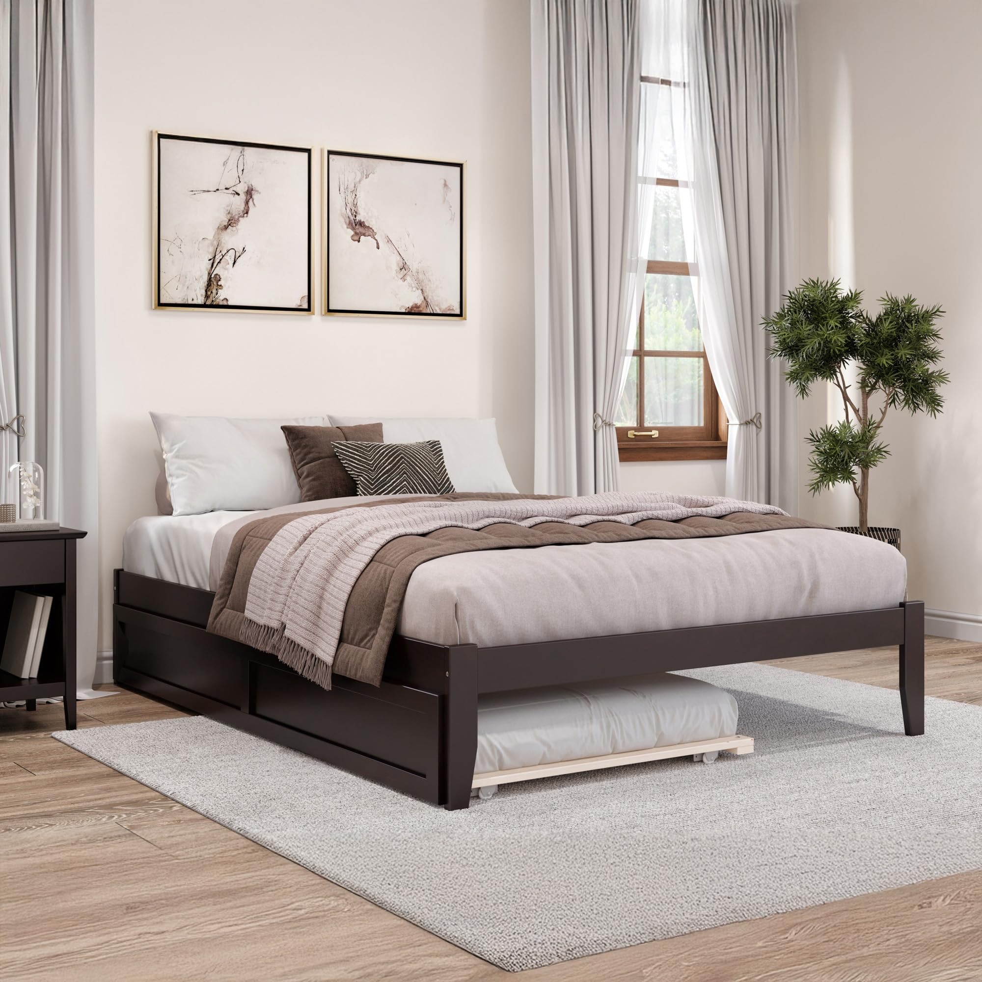 AFI Colorado Queen Size Platform Bed with Trundle