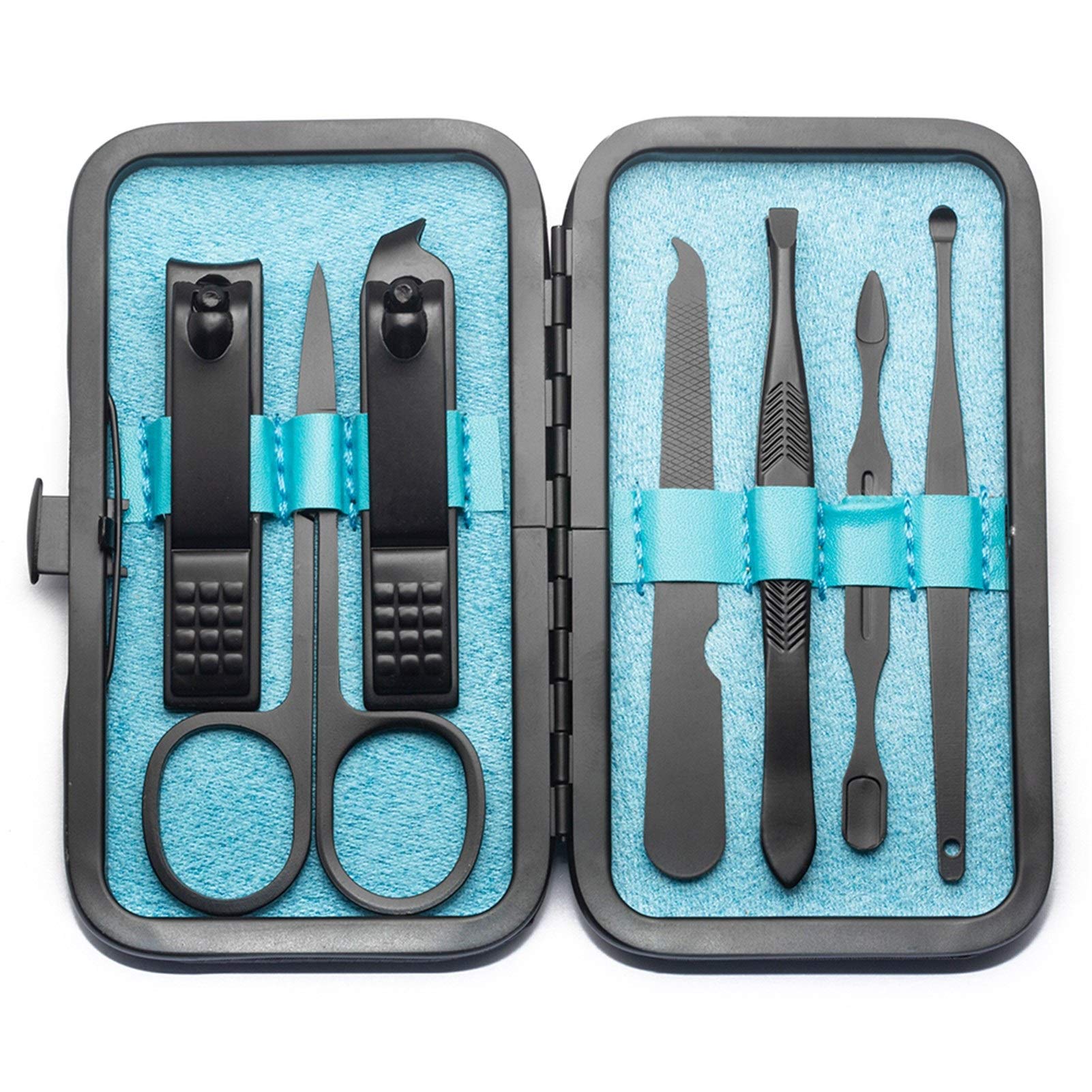 Set de manucure 7 pièces bleu idéal pour vos déplacements et voyages
