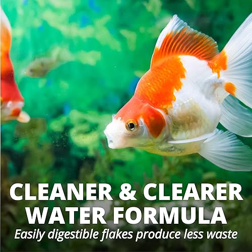 Miniatura 10 de Tetra Goldfish Flakes, dieta nutricionalmente equilibrada para peces de acuario, copos enriquecidos con vitamina C, 7.06 onzas