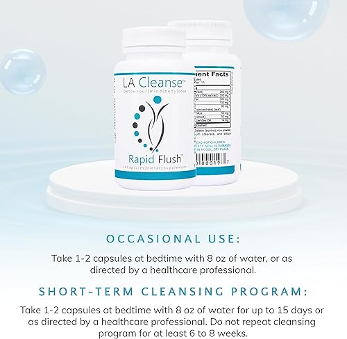 Miniatura 8 de LA Cleanse - Limpieza y desintoxicación durante 15 días - Suplementos digestivos de descarga rápida para una limpieza óptima del intestino y la