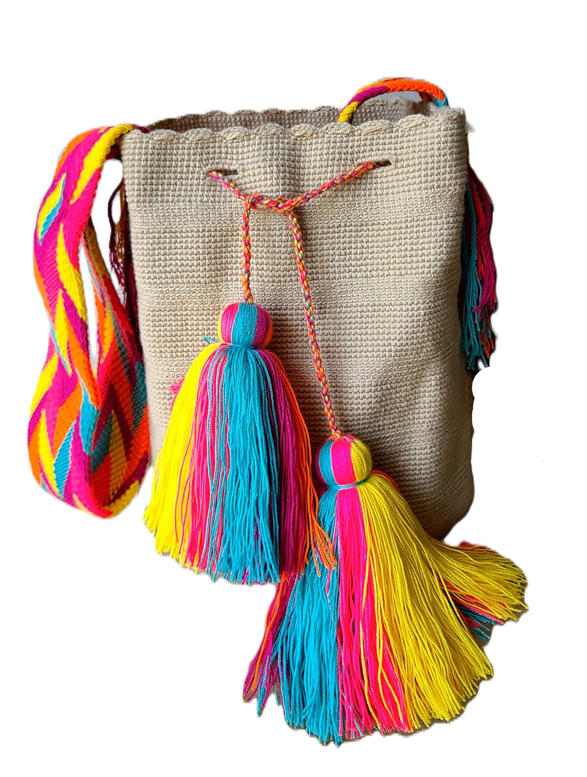 TERRA FUSION Wayuu Bag | Bolsa de cubo | Hermoso verano, Colores ácidos