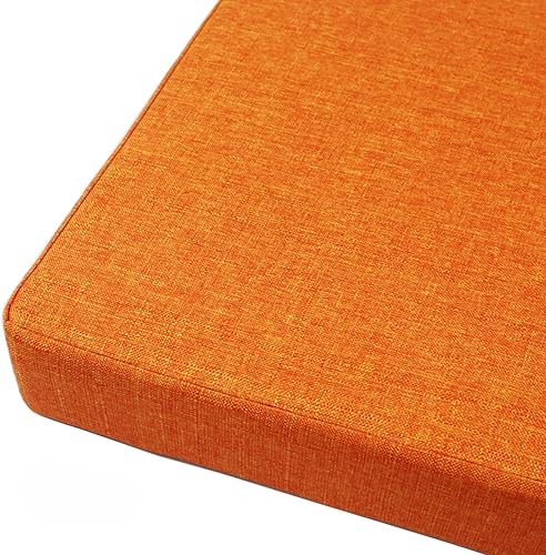 Miniatura 15 de QQXX Cojín de banco para exteriores e interiores, cojín inferior antideslizante impermeable, para muebles de jardín, patio, silla de banco, cojín