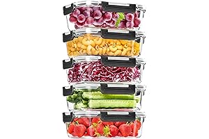 Skroam Glass Lunch Containers with Durable Lids: Your Culinary Companion for Healthy, Convenient Meals