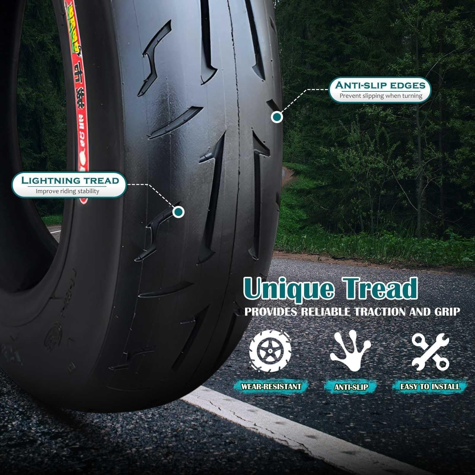 14x3,0 Opona do Roweru Elektrycznego | 14x3 Gruba Opona do Roweru Elektrycznego I Odporne na Zużycie Opony Uliczne | 14x3,00 Wytrzymała | Gruba Zapewnia Niezawodną Przyczepność
