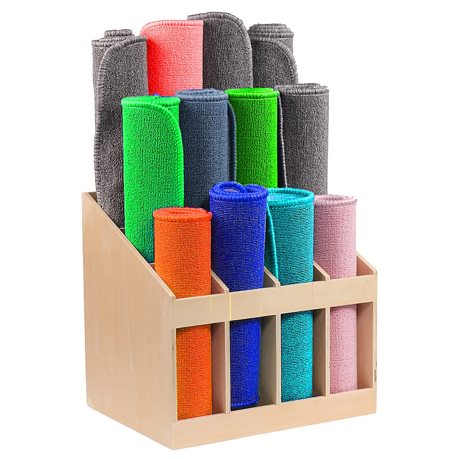 Support de rangement tapis de yoga bois pour studio encombré avec étagère sport