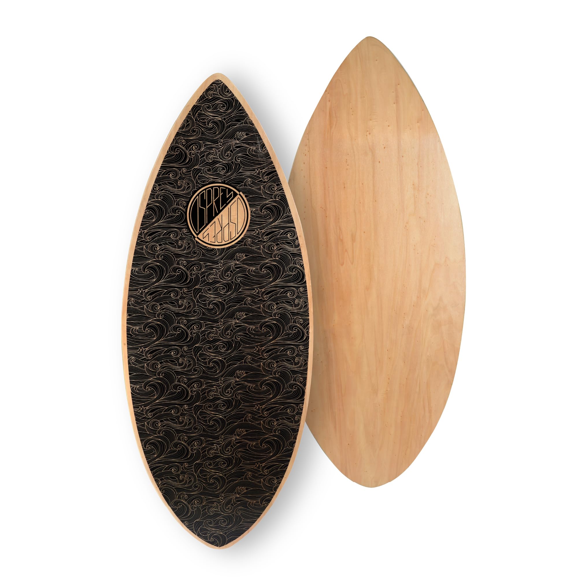 Osprey Surf Skimboard for Kids and Adults - 41 Inch Pintail Beginner Skim Board with 7 Ply Wood Construction - Multiple Designs