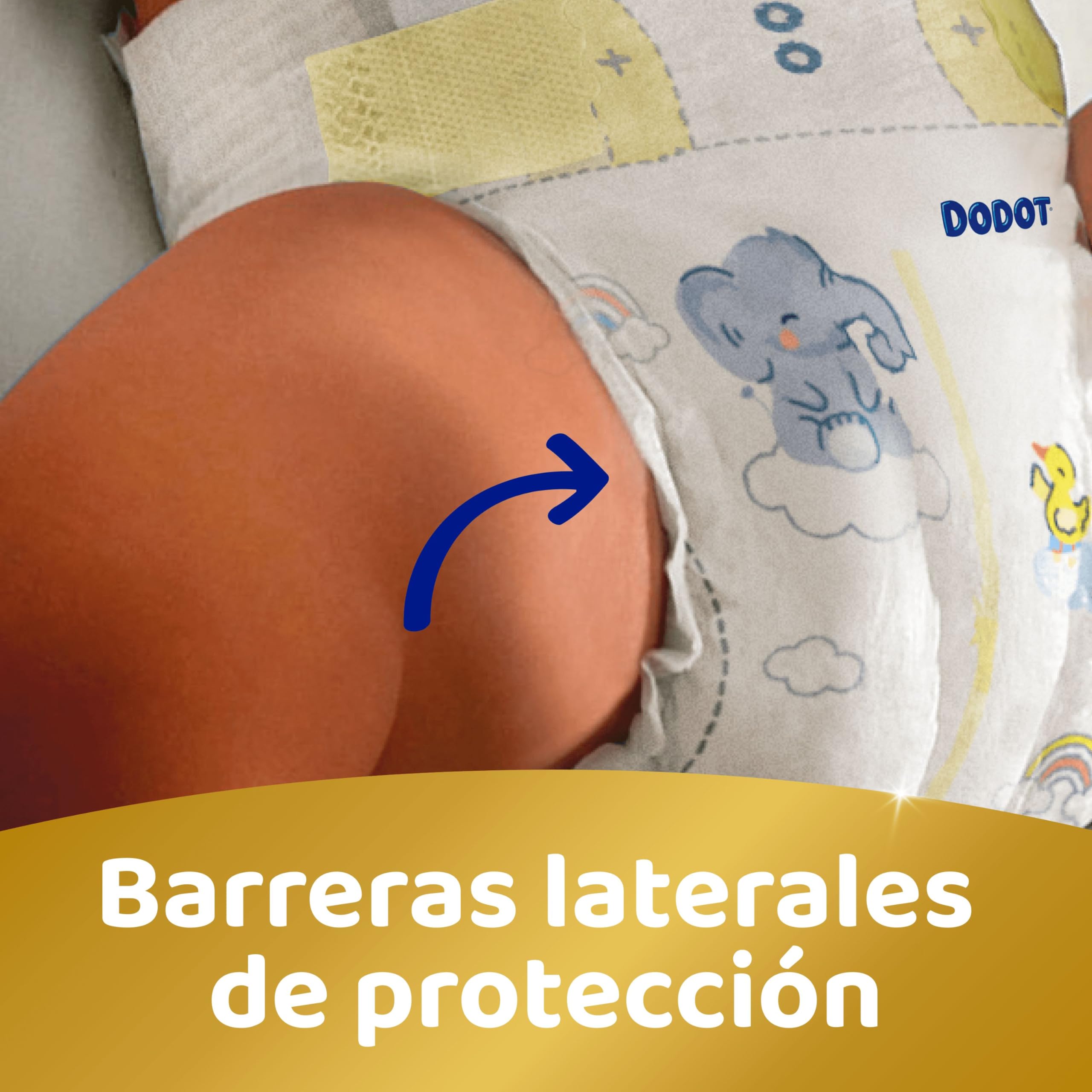 Dodot Pañales Bebé Sensitive, Talla 3 (6-10 kg), 224 Pañales + 1 Pack de 40 Toallitas Regalo de Aqua Plastic Free, Nº1 en Protección de la Piel deDodot, Pack Mensual — view 10