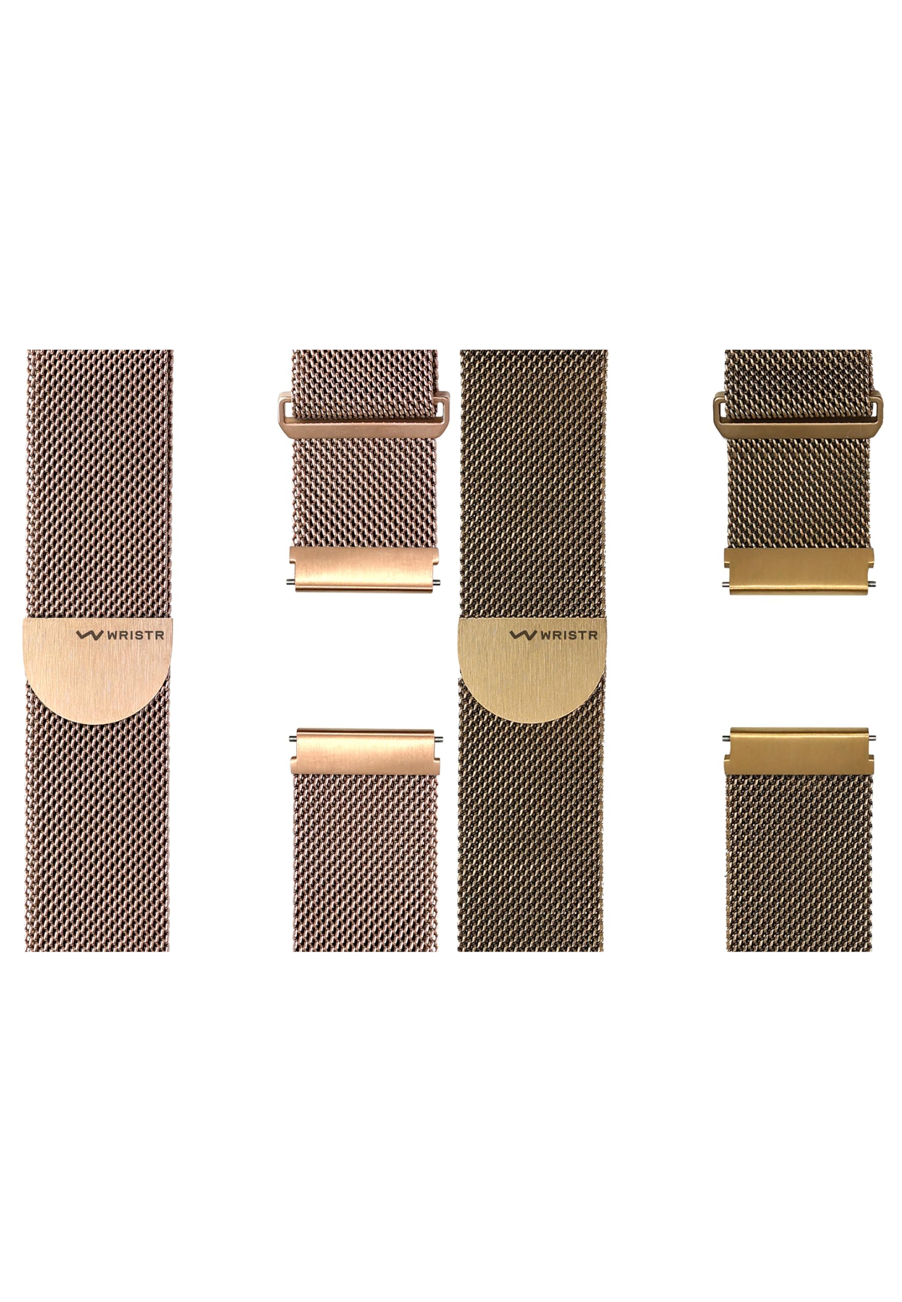 Smartwatch-Armband - Edelstahl Milanese - 2er Set - Magnetverschluss