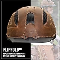 Vista 3 de Troxel Cheyenne Rugged Horse Riding Helmet, Low-Profile, Self-Adjustable Design, Safety Horseback Riding Gear