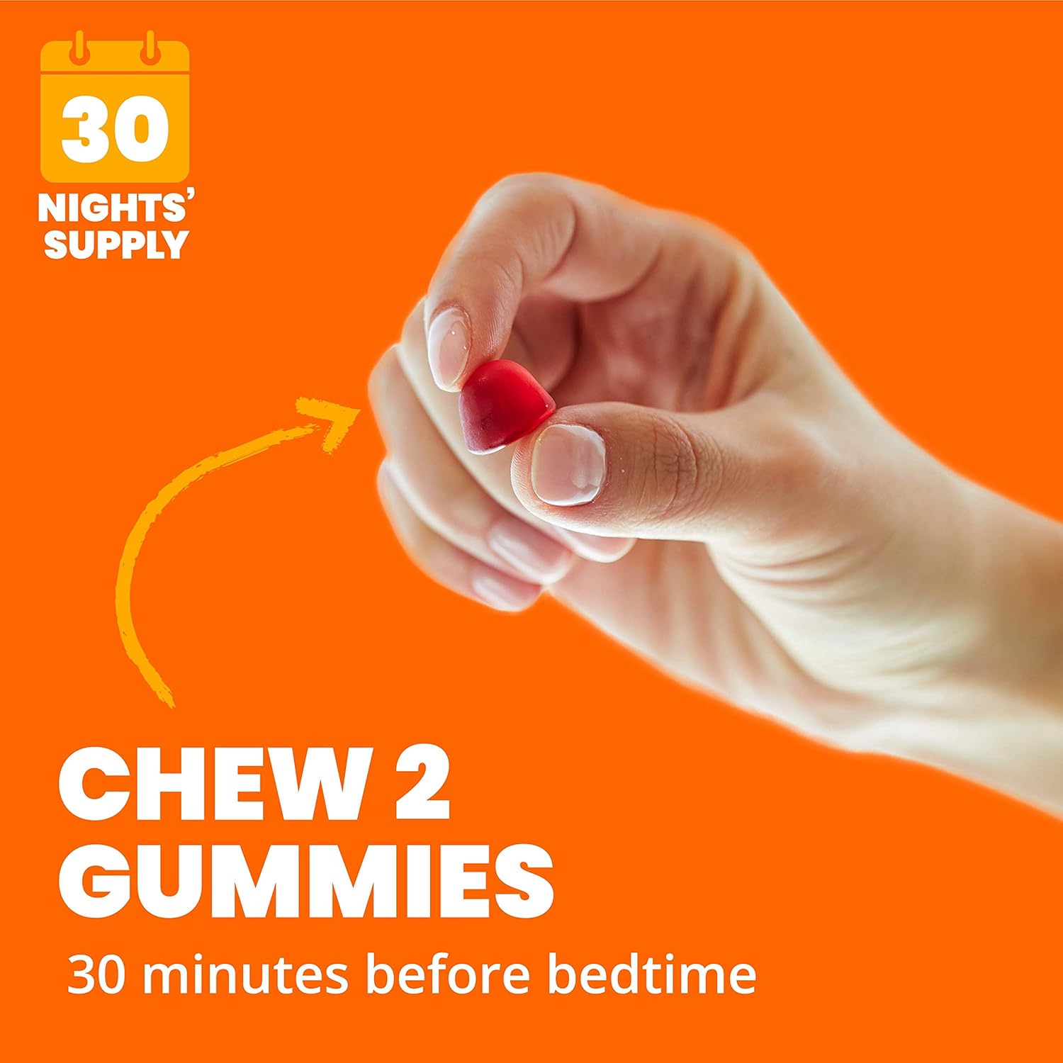 Sundown Melatonin 5mg Gummies for Sleep Support, Non-GMO, Dairy-Free, Gluten-Free, Natural Strawberry Flavor, 60 Count : Health & Household