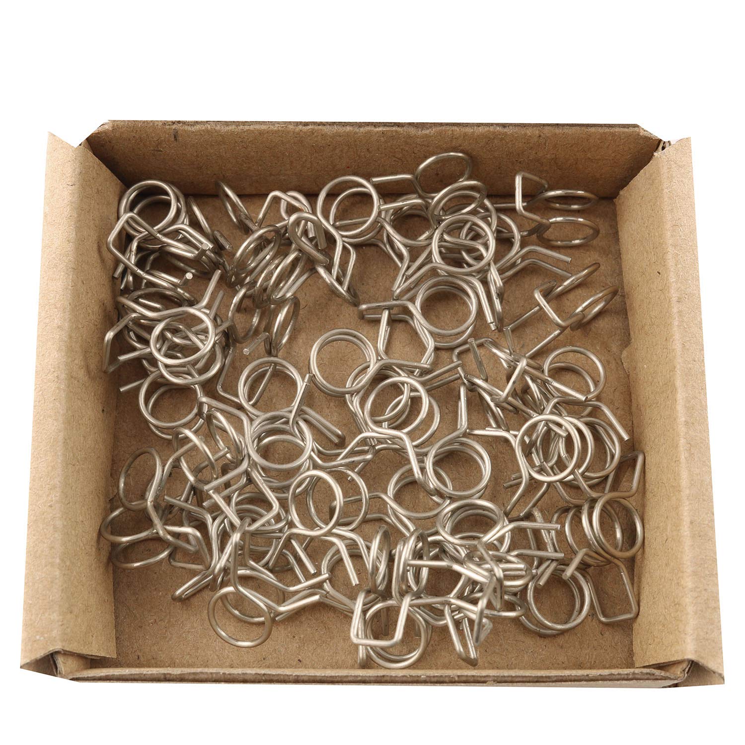 JCBIZ 50pcs Irrigation Hose Clamp 1/4