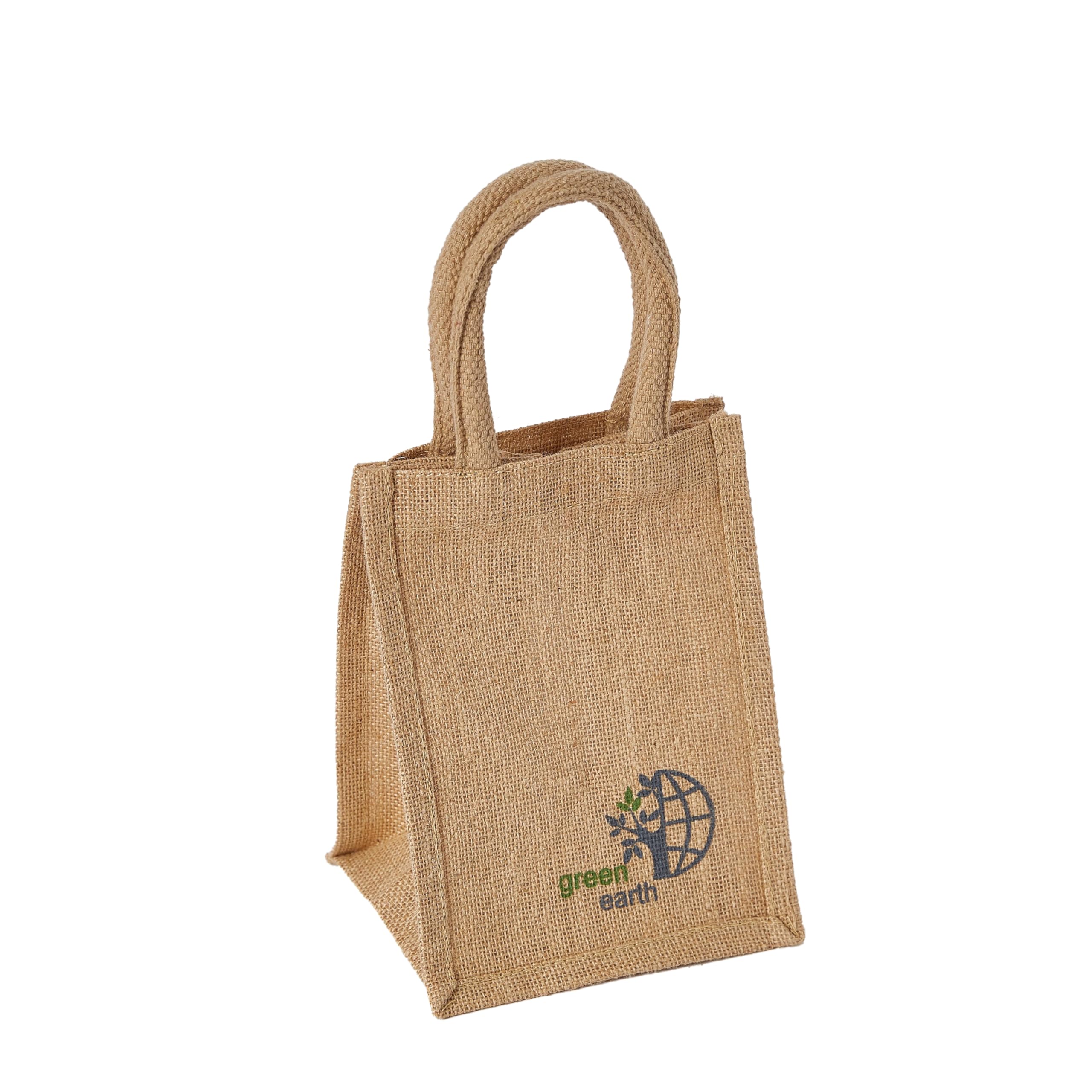 HomeBox Go Green Multiutility Jute Lunch Bag, 17 cm x 17 cm x 40 cm Size