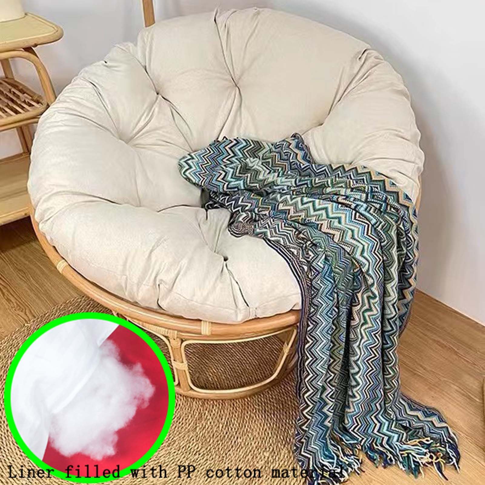 Coussin Fauteuil Suspendu Oeuf Extérieur 80X120Cm,Panier Coussin De