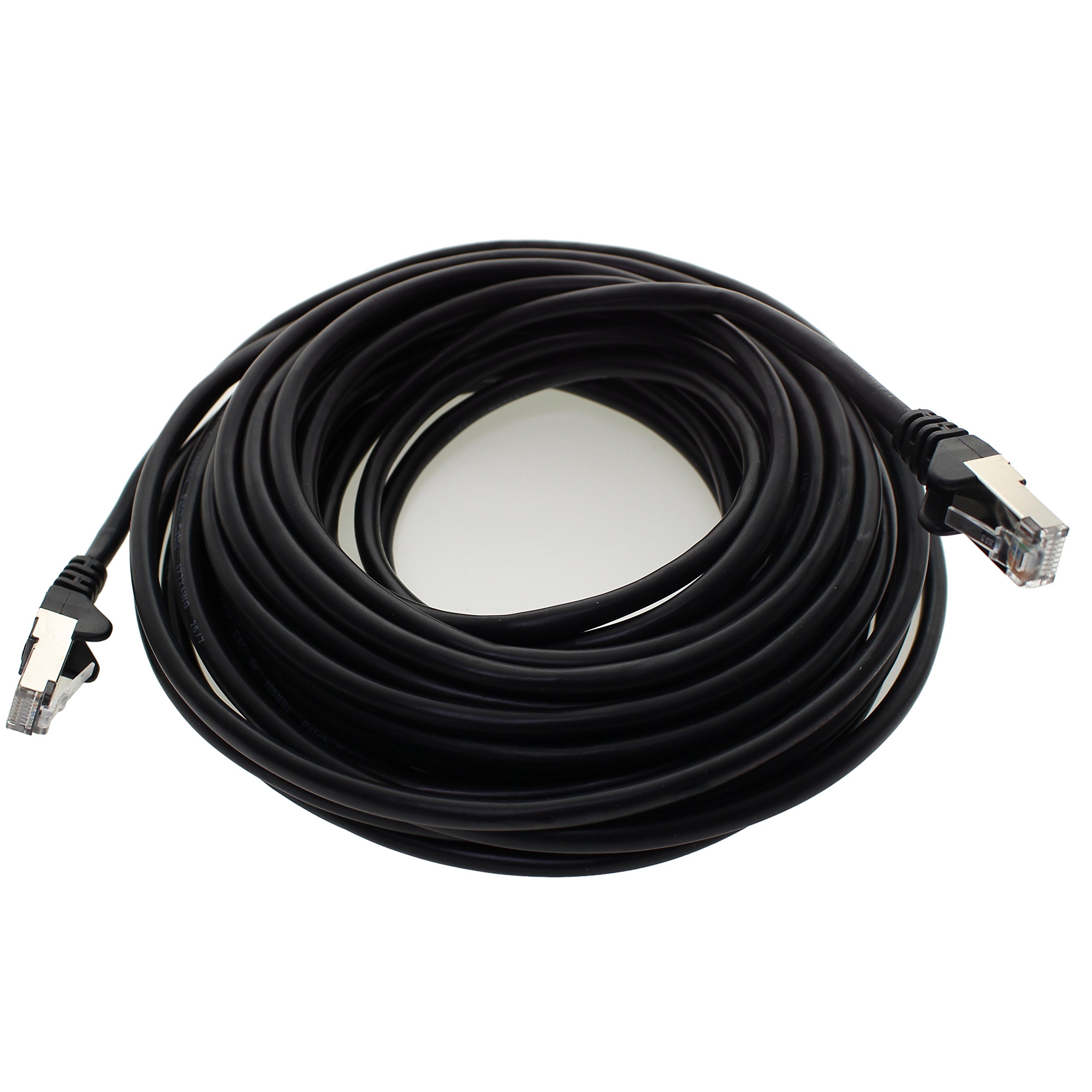 1aTTack CAT5 SFTP kabel sieciowy Ethernet LAN z 2 x RJ45 50 m - czarny