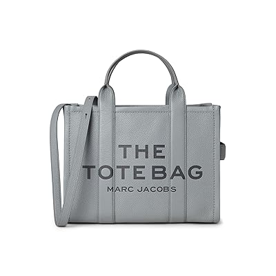 Marc Jacobs The Leather Medium Tote Bag Tote Handbags Wolf Grey