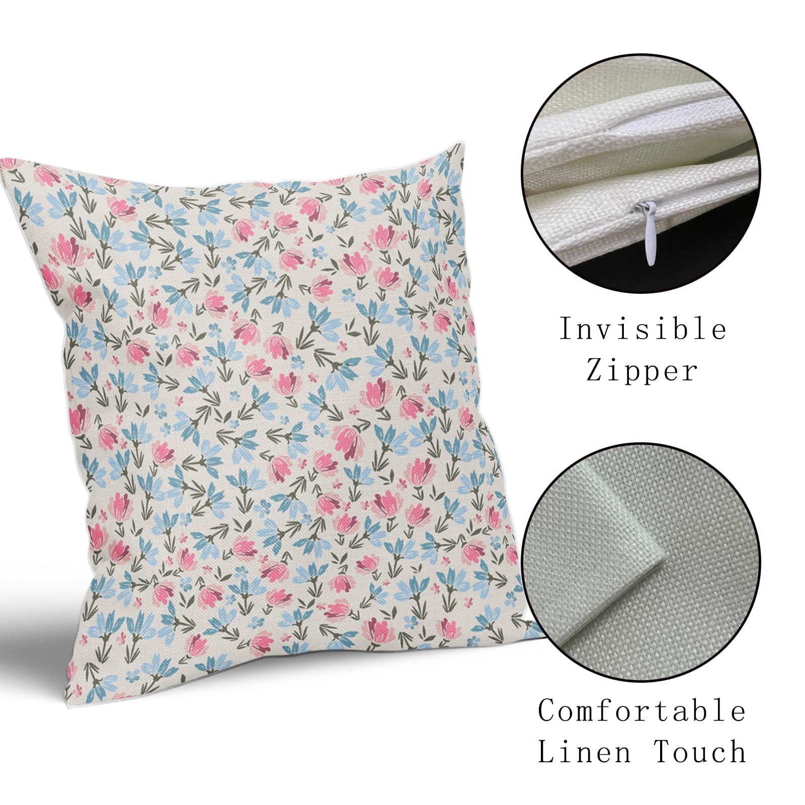 Set di 2 federe per cuscini decorativi vintage con motivo