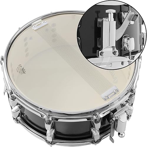 Miniatura 5 de Set de batería Ashthorpe con parche Remo (negro) - Kit para principiantes con soporte, bolsa acolchada, almohadilla de práctica, correa para el