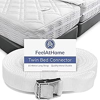 Vista 12 de FeelAtHome Kit de conversión de puente de cama individual a King de 10 pulgadas de ancho - Conector de cama individual King Maker - Llenador
