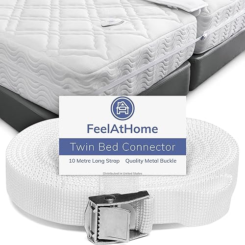 Vista 12 de FeelAtHome Kit de conversión de puente de cama individual a King de 10 pulgadas de ancho - Conector de cama individual King Maker - Llenador
