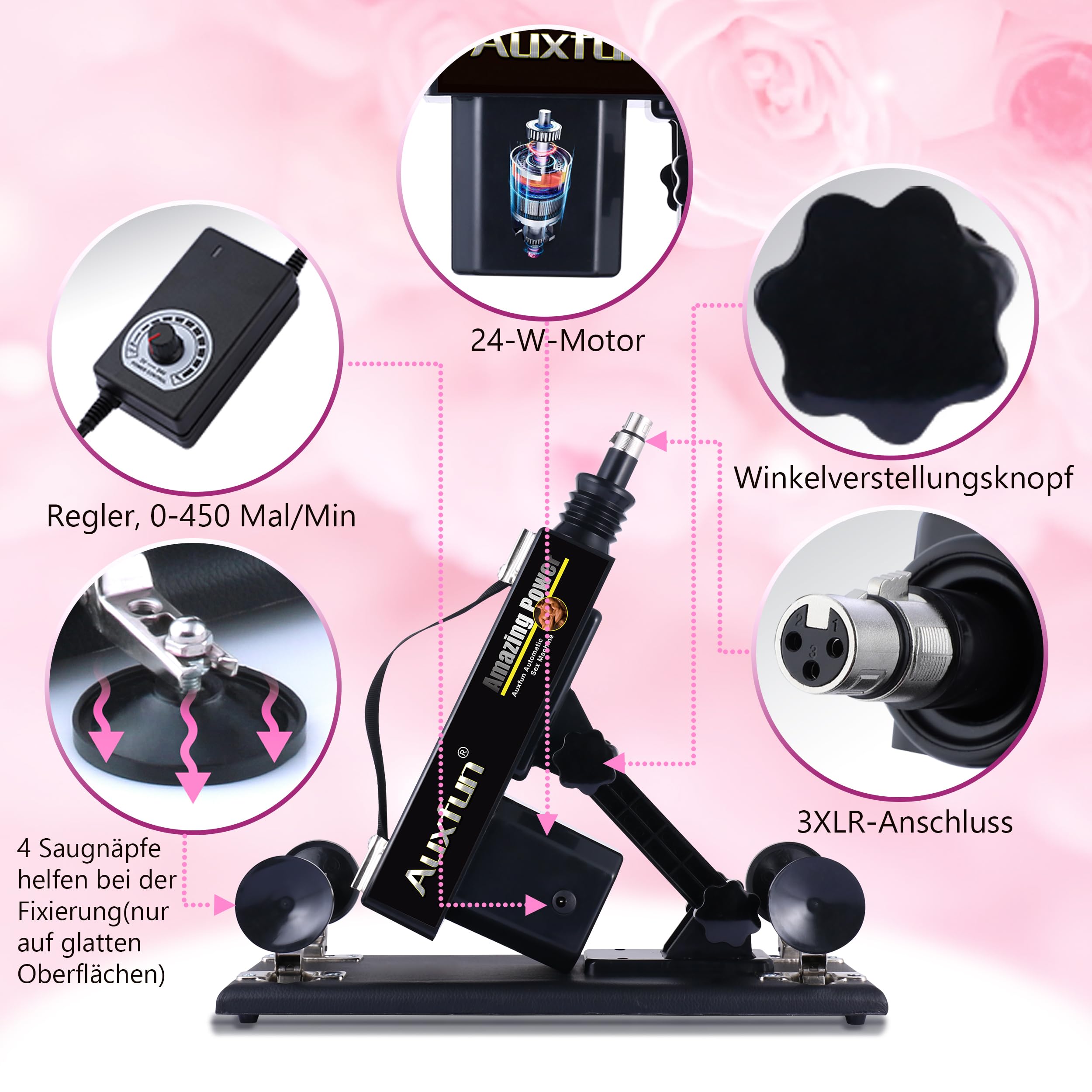 Máquina sexual automática Máquina de amor con consolador de empuje controlado por aplicación Juguetes sexuales para hombres y mujeres, Máquina de para adultos ajustable con 8 accesorios 3XLR