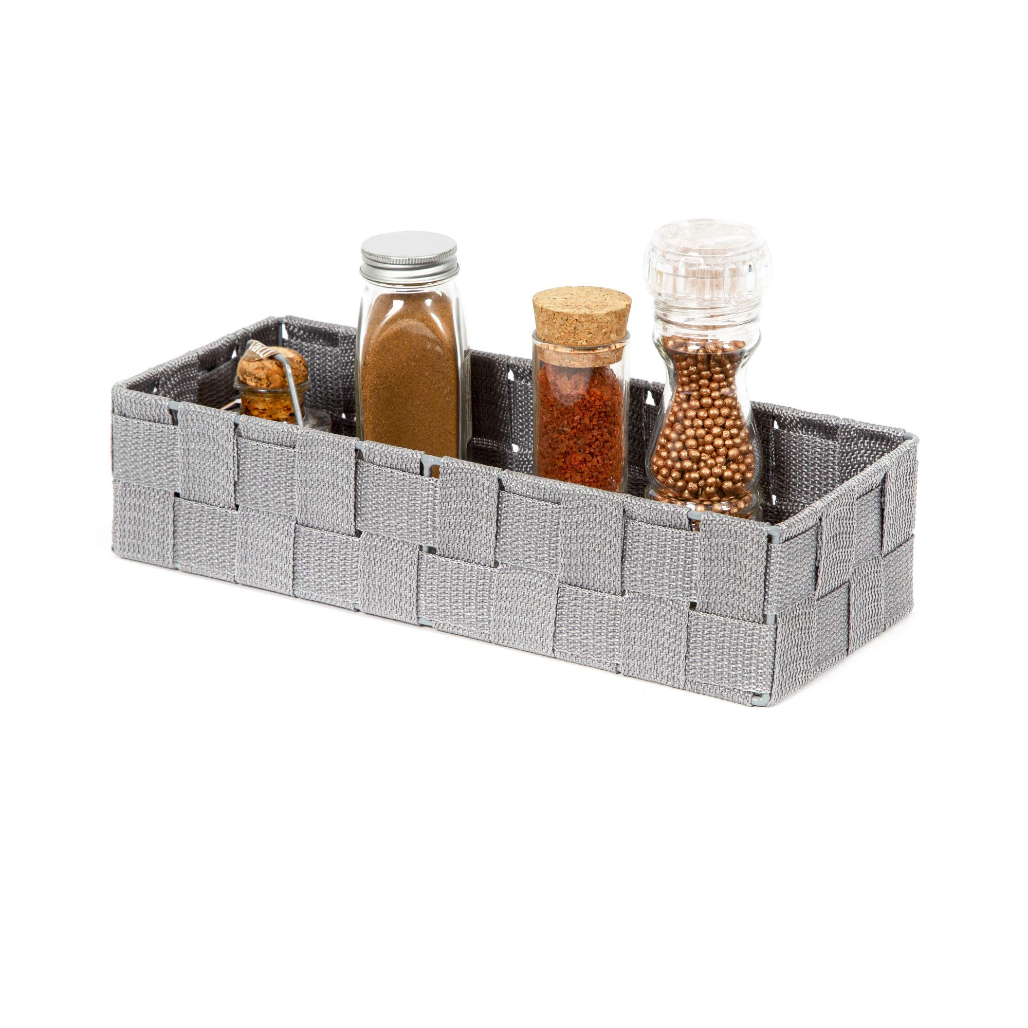 Compactor STAN Organizer LIFE Cesto Organizzatore in Cintura di Rayon, Grigio, 12x30x7 cm