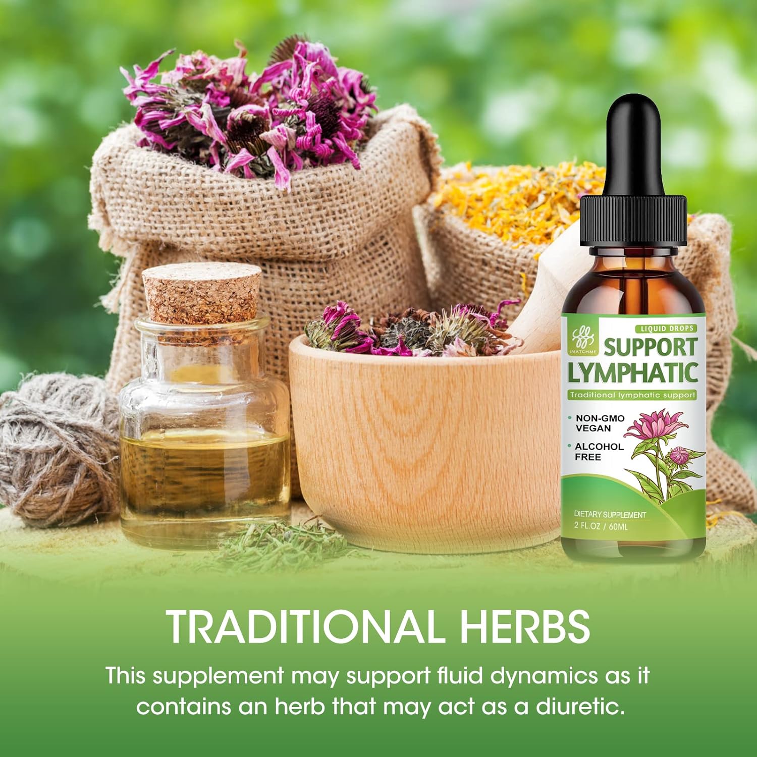 Buy Lymphatic Drainage Support Drops, Lymphatic Cleanse Supplement for Immune Support, Natural