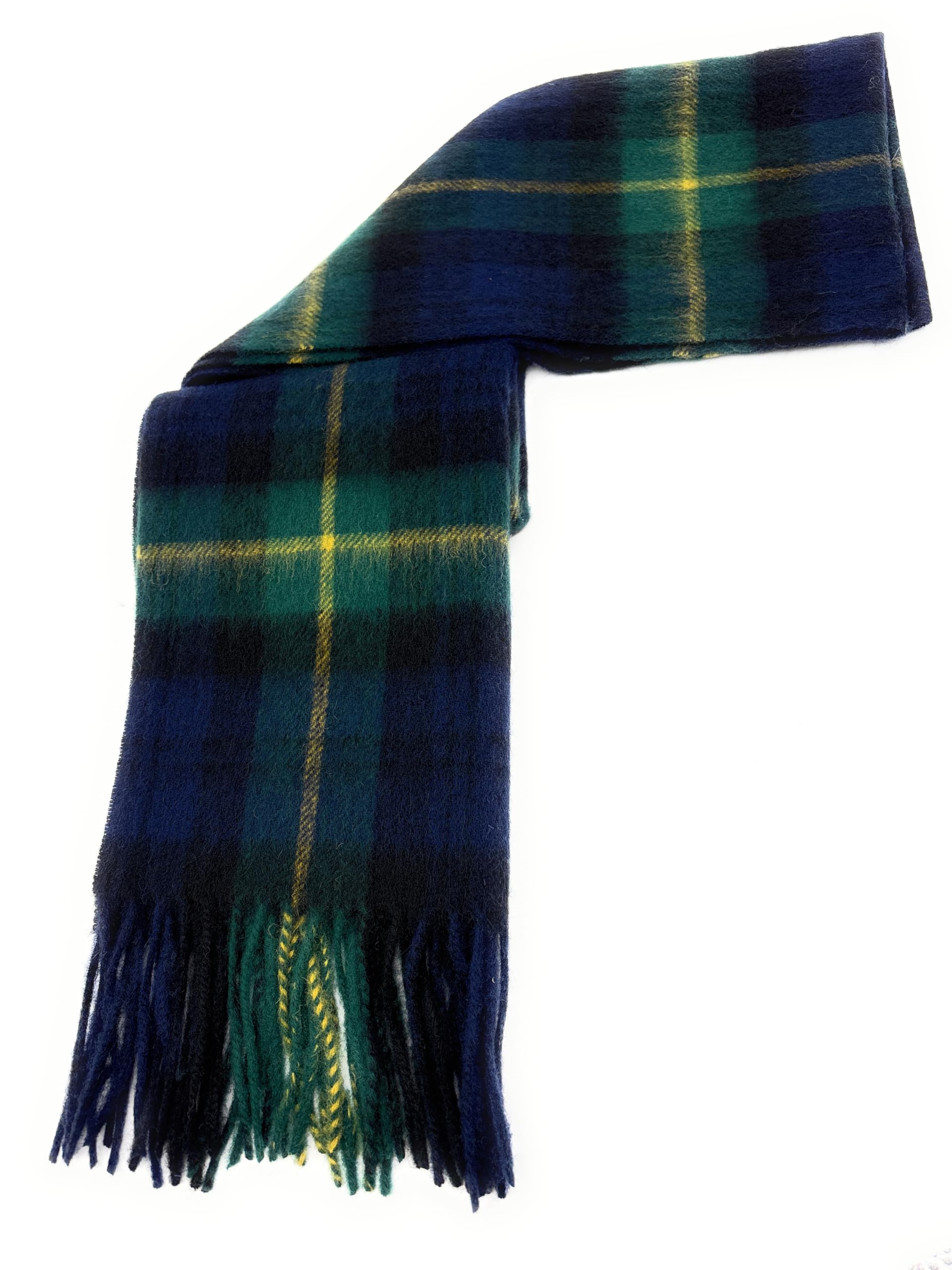 Scottish Essence Unisex Gordon Traditional Scottish Pure Lambswool Tartan Clan Scarf, Winter Accessory (Gordon)