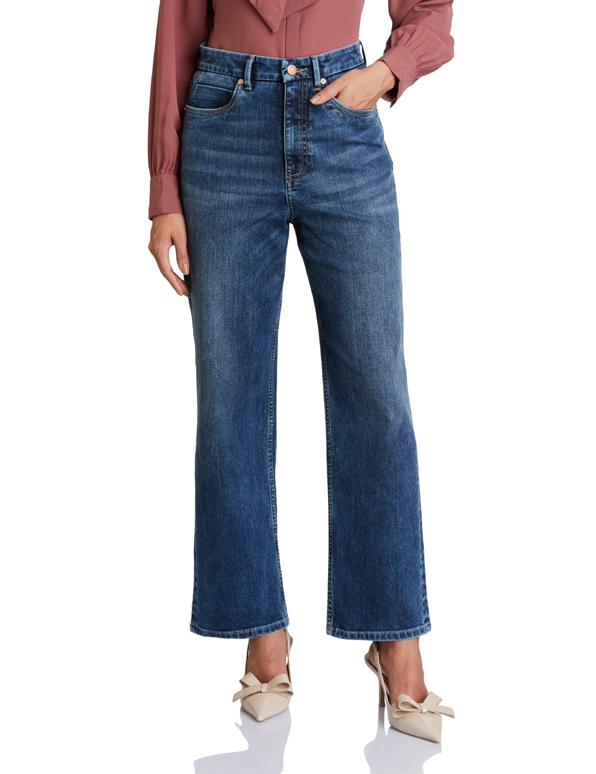 Symbol Premium Women's Straight Fit Jeans (High Rise | Full Length) (Available in Plus Sizes)