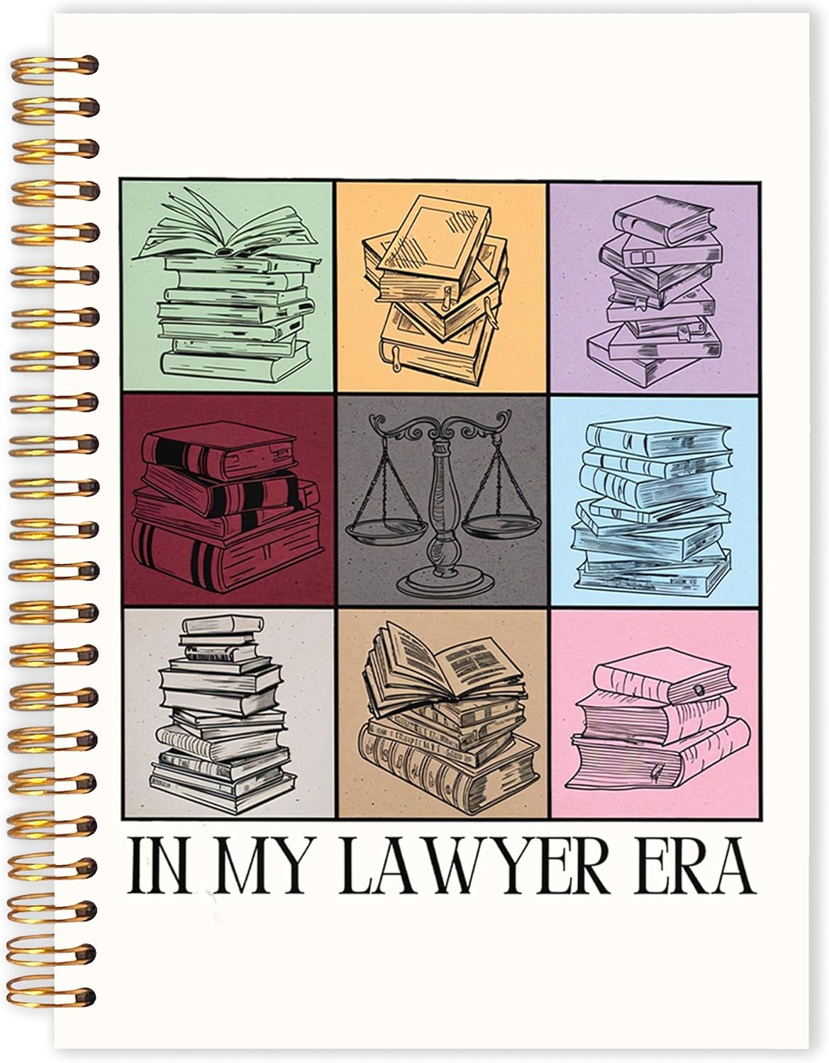 in My Lawyer Era Spiral Notebook 5.5x8.3, Lawyer Gifts for Women Men Journal for Writing, Attorney Gifts Notebook Journal for Note Taking, Law Office School Supplies