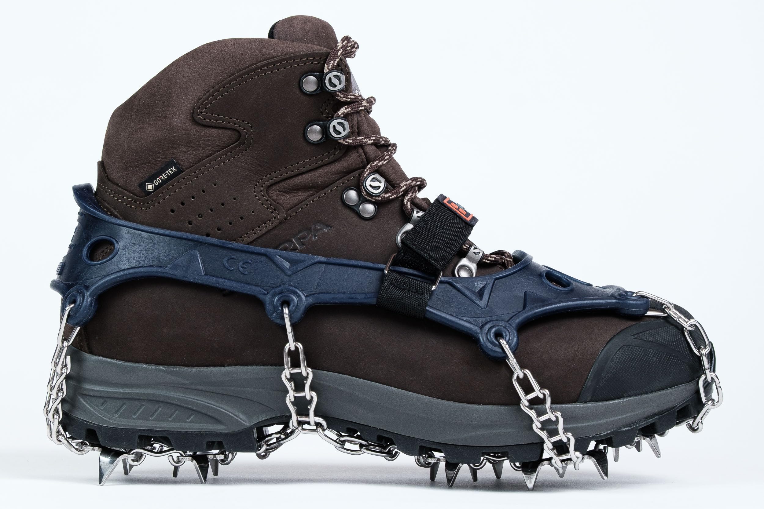 Hillsound Trail Crampon Ultra - Ice Traction Device/Crampons, 18 Stainless Steel Spikes, 2 Year Warranty