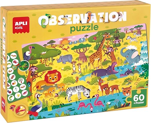 #Puzzle Observación Selva de APLI Kids por 6,95€ ¡¡57% de descuento!!