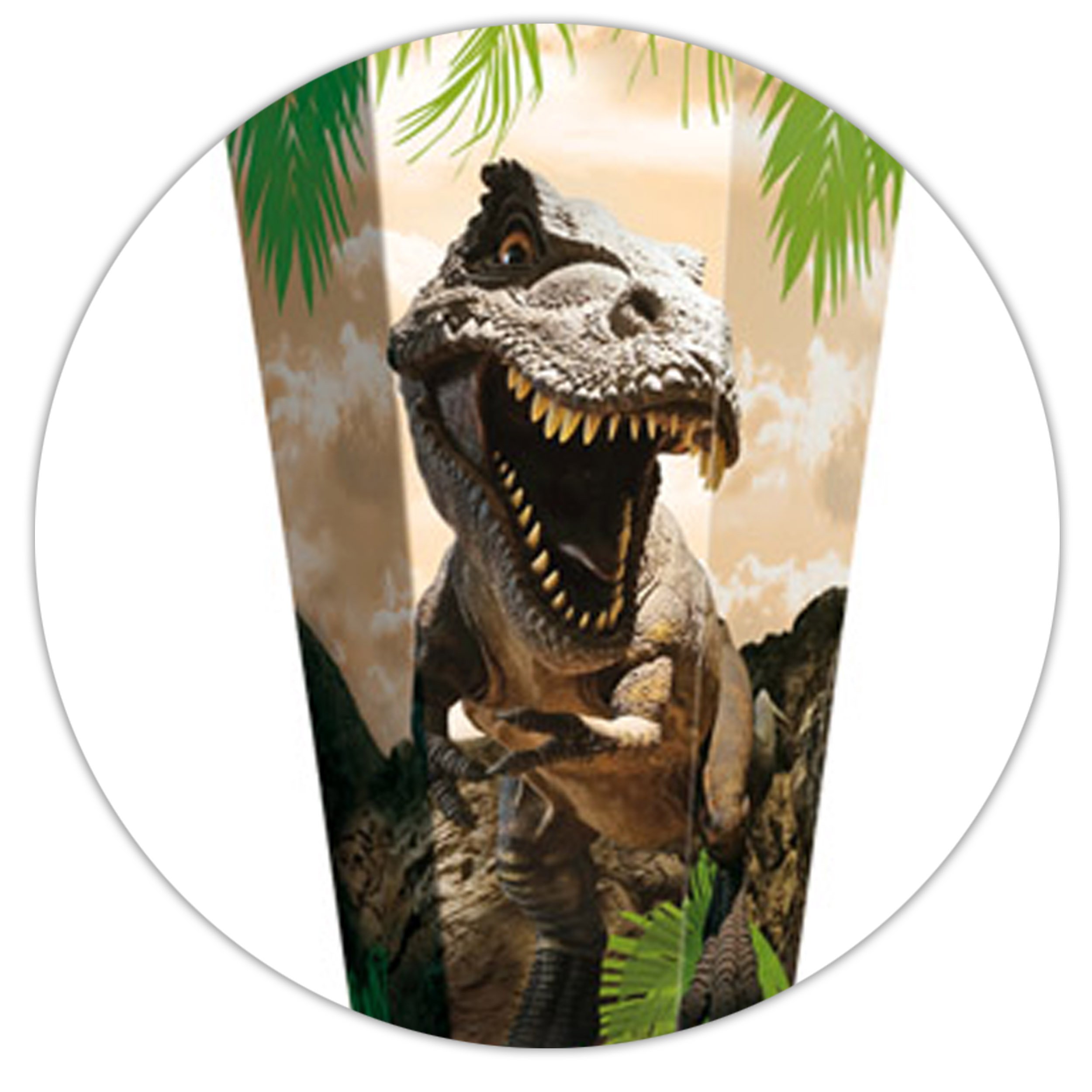 alles-meine.de GmbH mit Sound Effekt - Modul ! Schultüte - Tyrannsosaurus Rex - Dinosaurier - 70-100 cm - Größe wählbar - rund - incl. Name und Schleife - Filzabschluß ..