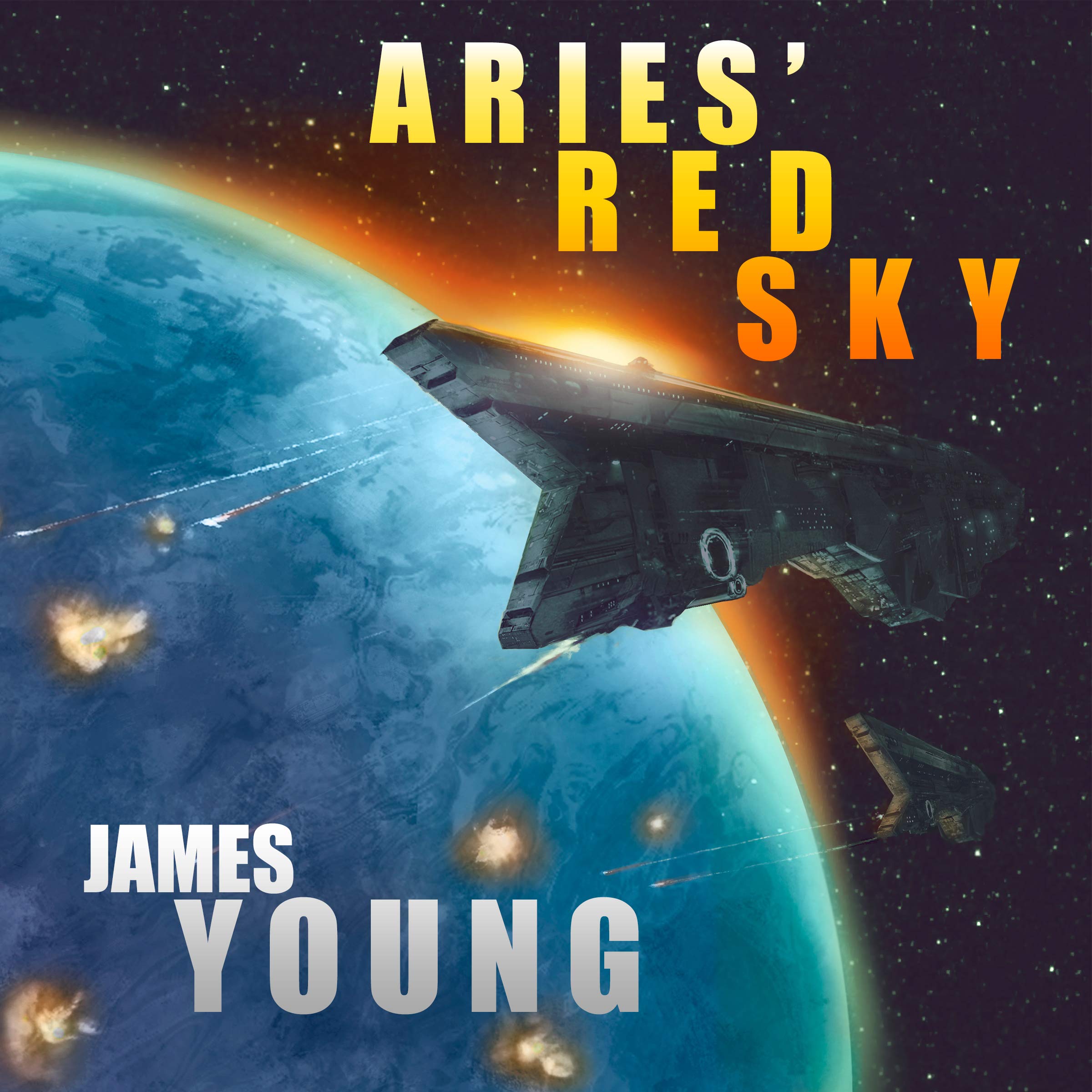 Cover art for Aries' Red Sky: A Vergassy Universe Novel