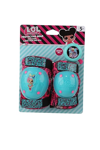 LOL Surprise - Kids Knee and Elbow Pads with Adjustable Straps for Outdoor