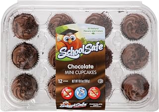 Treasure Mills School Safe Chocolate Mini Cupcakes, 10.6 Oz