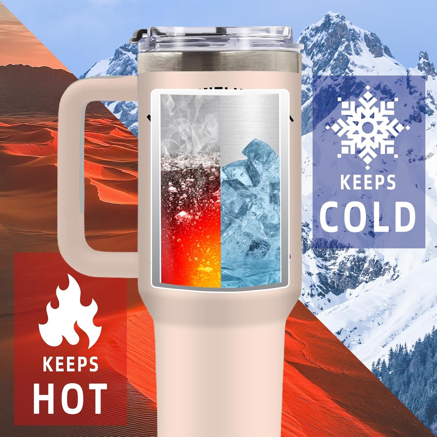 DUUV Sarcastic Tumbler for Women, Apparently I Have an Attitude Who Knew Funny 40 Oz Coffee Mug Tumbler with Handle, Thanksgiving Christmas Birthday Gifts for Coworker, Friend, Sister, 1PCS - Image 5