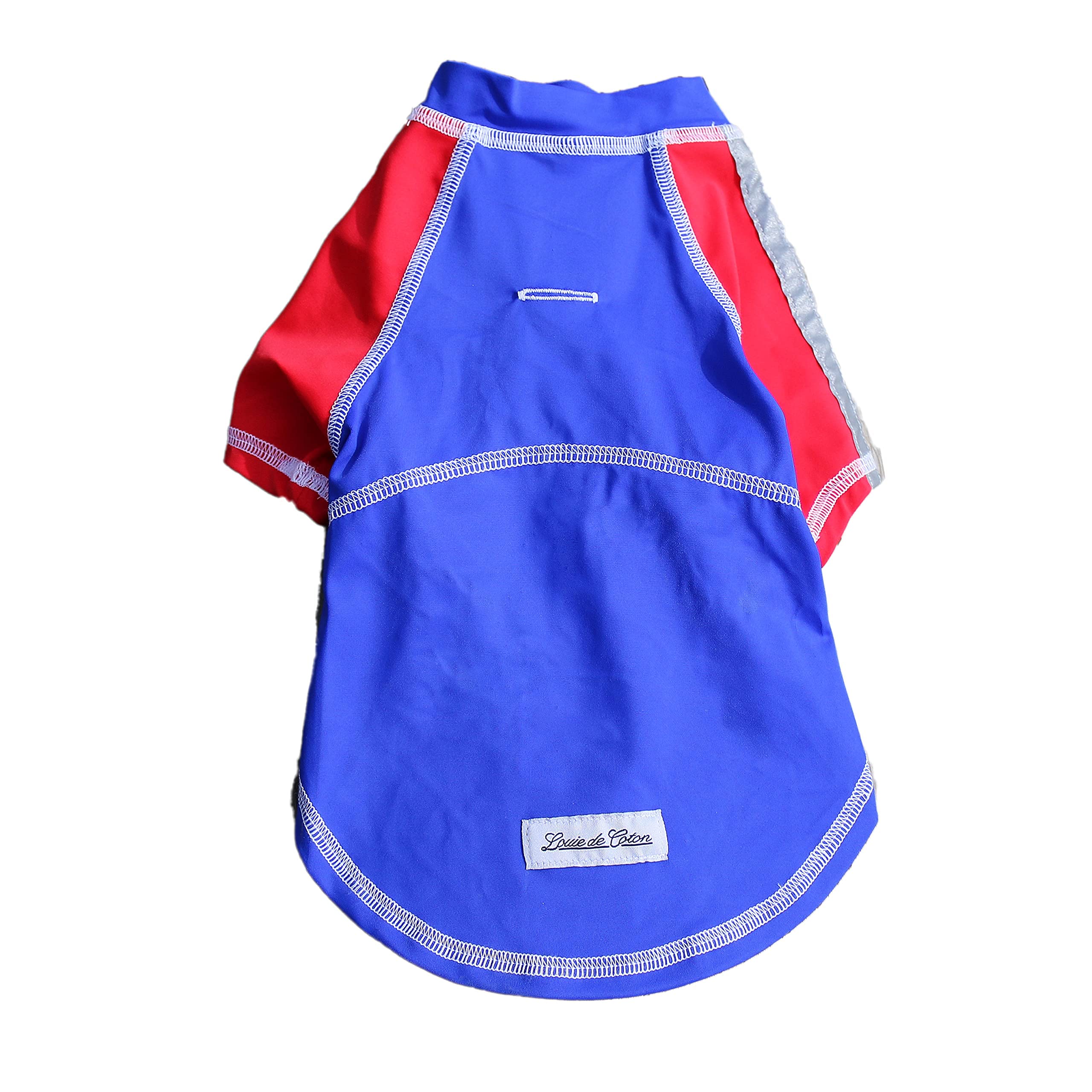 Louie de CotonLouie de Coton Sun Shirt for Dogs & Cats | Size: L | UV Protection Cooling T-Shirt for Pets | UPF50+ Max Protection from Sunburn | Leash Hole, Machine Washable, Made in USA