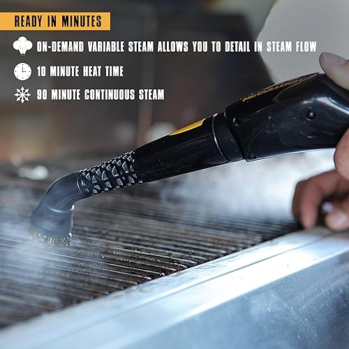 Miniatura 16 de McCulloch MC1275, Limpiador a vapor de tareas pesadas, Multi, Amarillo / Gris, Paquete de 10