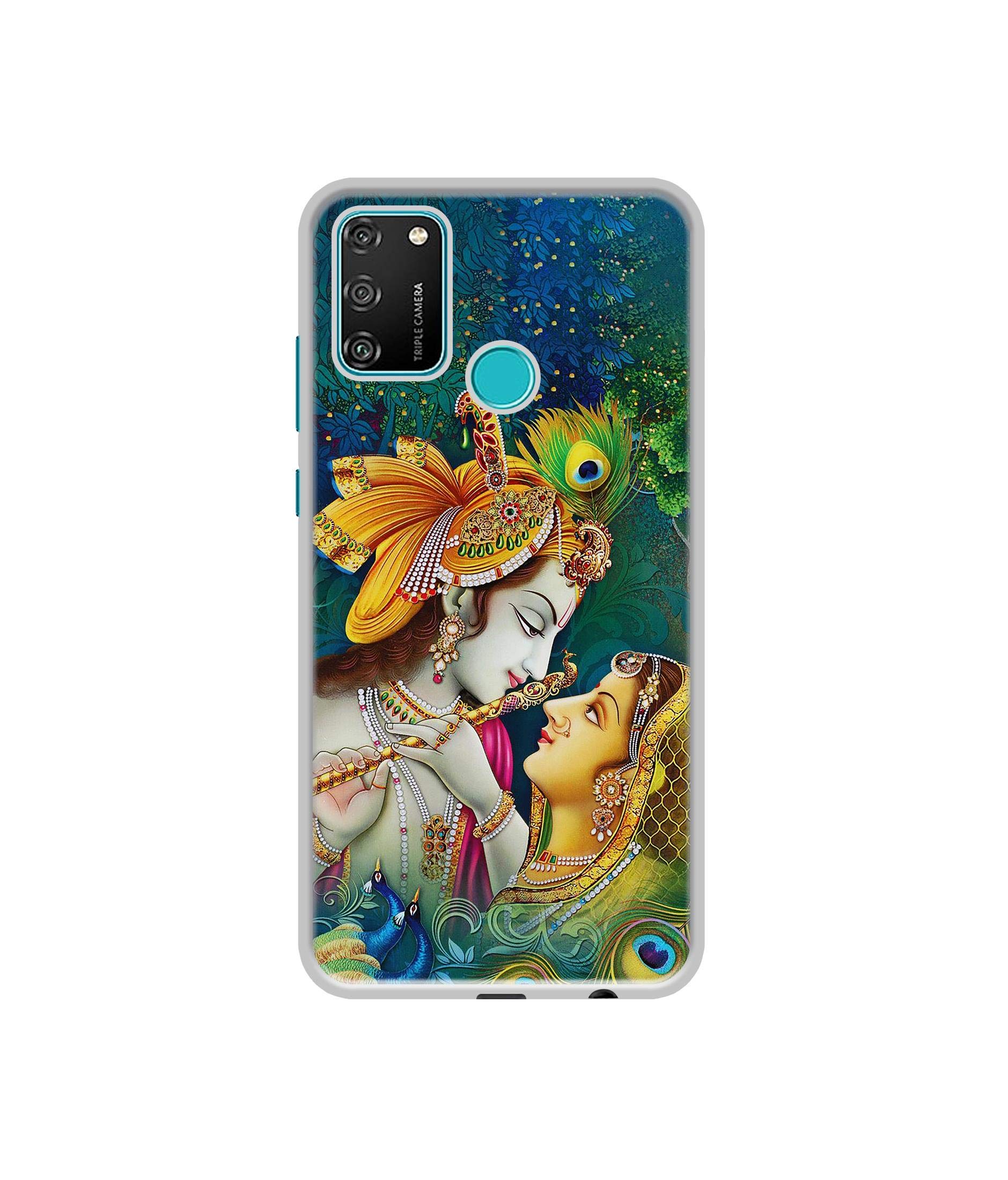 Casotec Radha Kishan Love Design Printed Silicon Soft TPU Back Case Cover for Honor 9A
