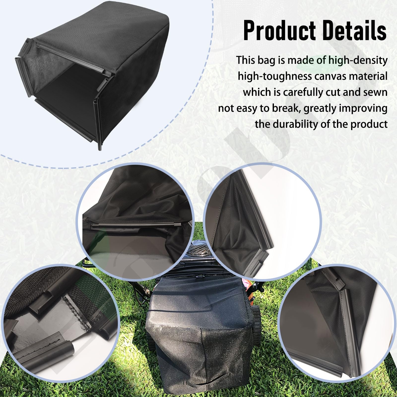 Bolsa para cortacésped 81320-VH7-D00 compatible con Hon - da HRX217 K1-K6 HMAA HXAA HYAA HZAA VKAA No incluye marco】 Sustituye a 81320-VH7-000