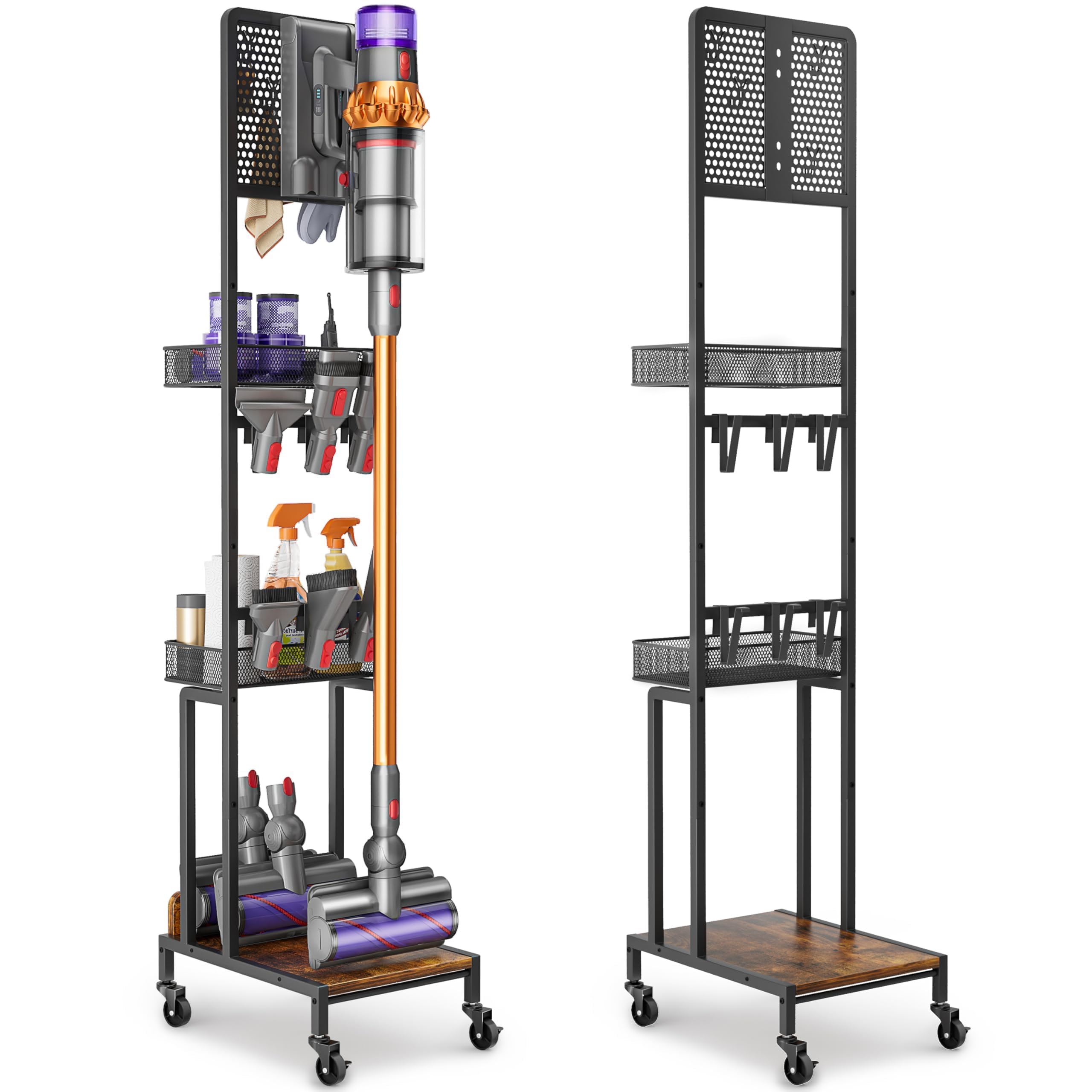 Bikoney Vacuum Stand Organiser Compatible with Dyson V15 V11 V8 Cordless