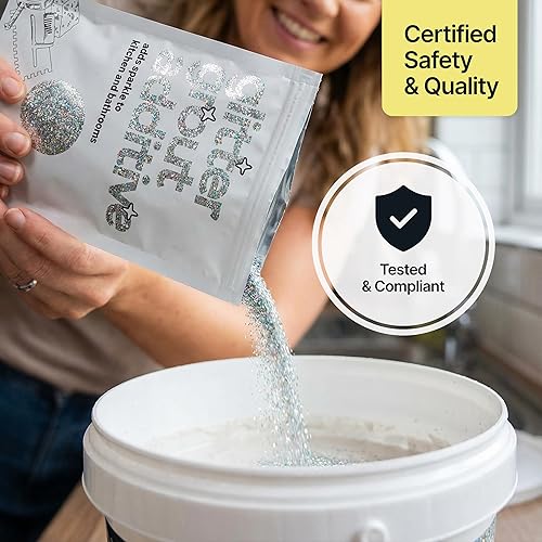 Miniatura 7 de Hemway | Aditivo de lechada con purpurina de 3.53 oz para azulejos, baño, habitación húmeda, cocina, fácil de usar, añadir/mezclar con resina epoxi